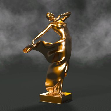 Trophy 3D CG render