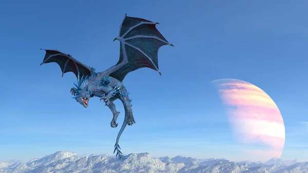 3D CG rendering of Flying Dragon