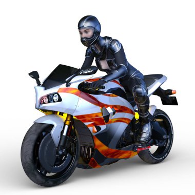 motorcu 3D cg render