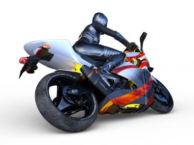 motorcu 3D cg render