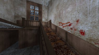 Korku evi 3d cg render