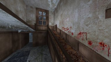 Korku evi 3d cg render