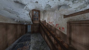 Korku evi 3d cg render
