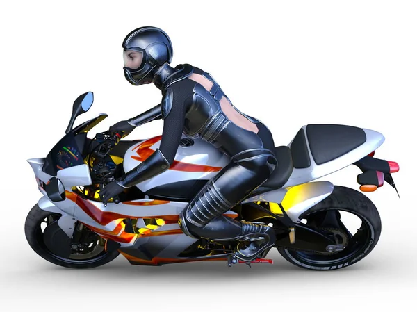 Rendering Biker — Stock Photo, Image