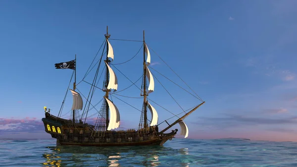 3D CG rendering of ship