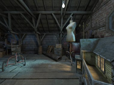 3d cg işleme kabinin