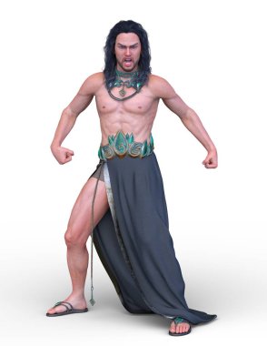 Vahşi adam 3d Cg render