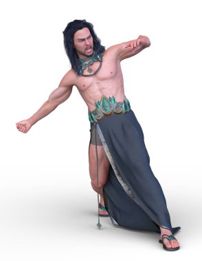 Vahşi adam 3d Cg render