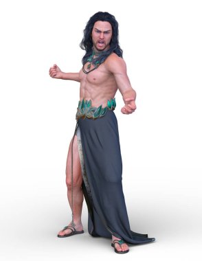 Vahşi adam 3d Cg render