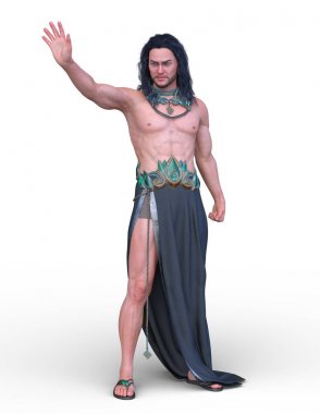 Vahşi adam 3d Cg render