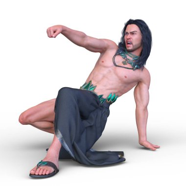 Vahşi adam 3d Cg render