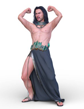 Vahşi adam 3d Cg render