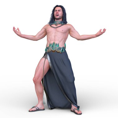 Vahşi adam 3d Cg render