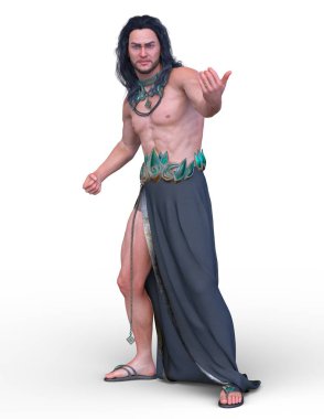 Vahşi adam 3d Cg render