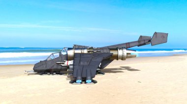 3D cg işleme avcı uçağı