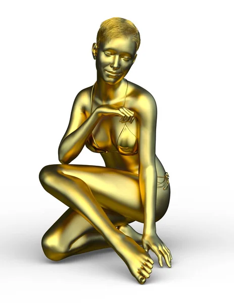 Representación Mujer Estatua — Foto de Stock