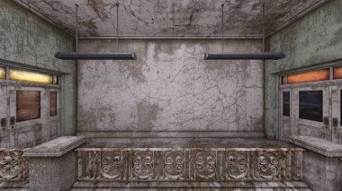 Korku evi 3d cg render