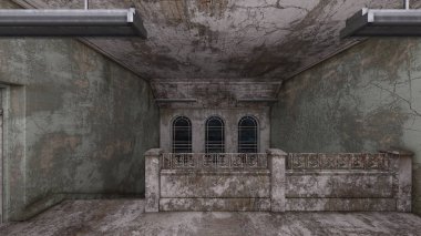 Korku evi 3d cg render