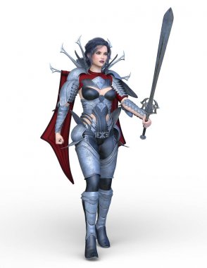 3D cg işleme seksi savaşçı