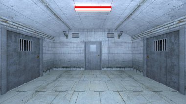 Beton binanın 3d Cg render