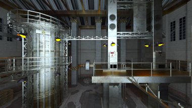 teknoloji alanı 3D CG render