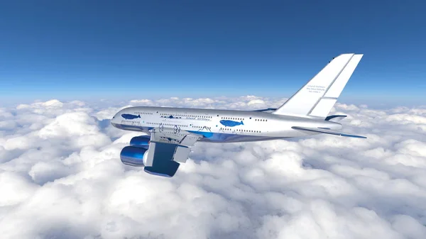 Візуалізація Літака — стокове фото