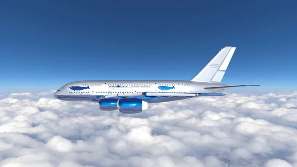 Rendering Airplane — Stock Photo, Image