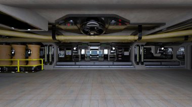 teknoloji alanı 3D CG render