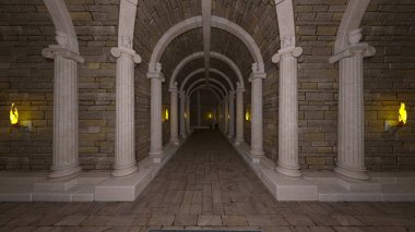 3D cg işleme antik kalıntıları