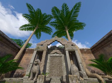 3D cg işleme antik kalıntıları