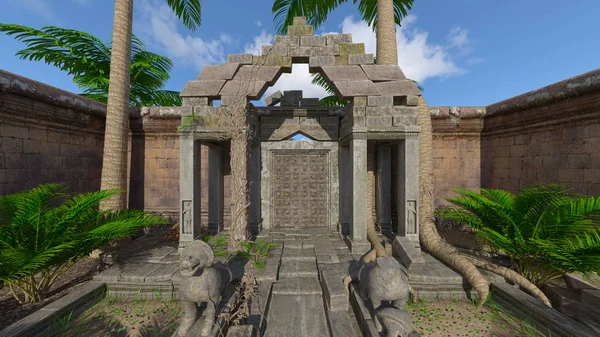 Representación Ruinas Antiguas — Foto de Stock