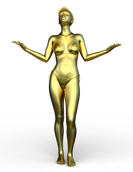 Representación Mujer Estatua — Foto de Stock