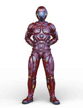 Siber adam 3D cg render