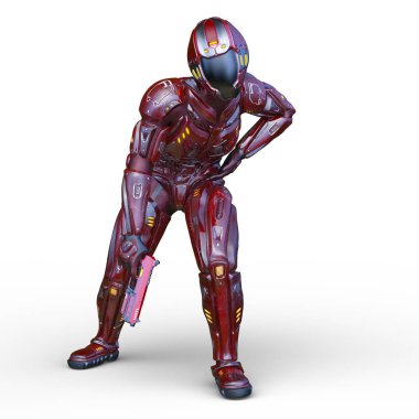 tel çerçeve adam 3D CG render