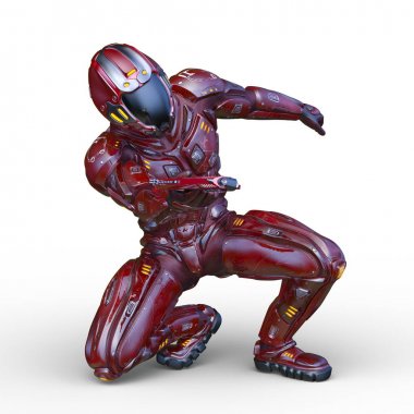 tel çerçeve adam 3D CG render