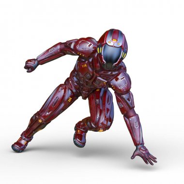 tel çerçeve adam 3D CG render