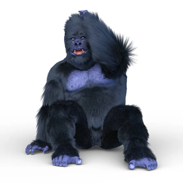 Renderização Gorila — Fotografia de Stock