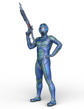 tel çerçeve adam 3D CG render