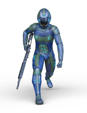 tel çerçeve adam 3D CG render