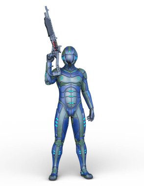 tel çerçeve adam 3D CG render