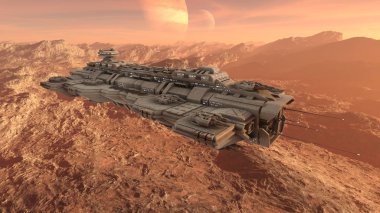 Uzay gemisi 3d cg render