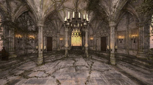 3D CG rendering of church