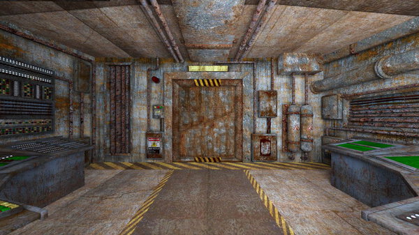 3D CG рендеринг руин
