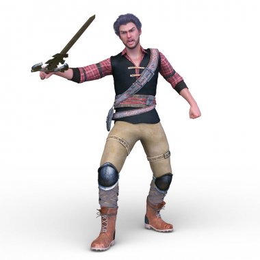 3D cg işleme kahraman