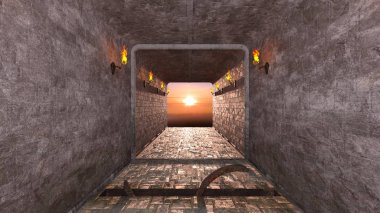 3D cg işleme antik kalıntıları