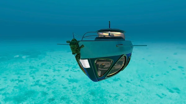 Vykreslování Ponorky — Stock fotografie