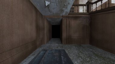 Korku evi 3d cg render