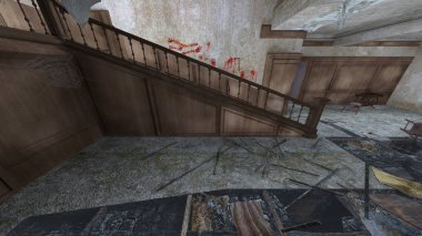 Korku evi 3d cg render