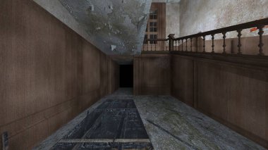 Korku evi 3d cg render