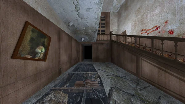 Korku evi 3d cg render